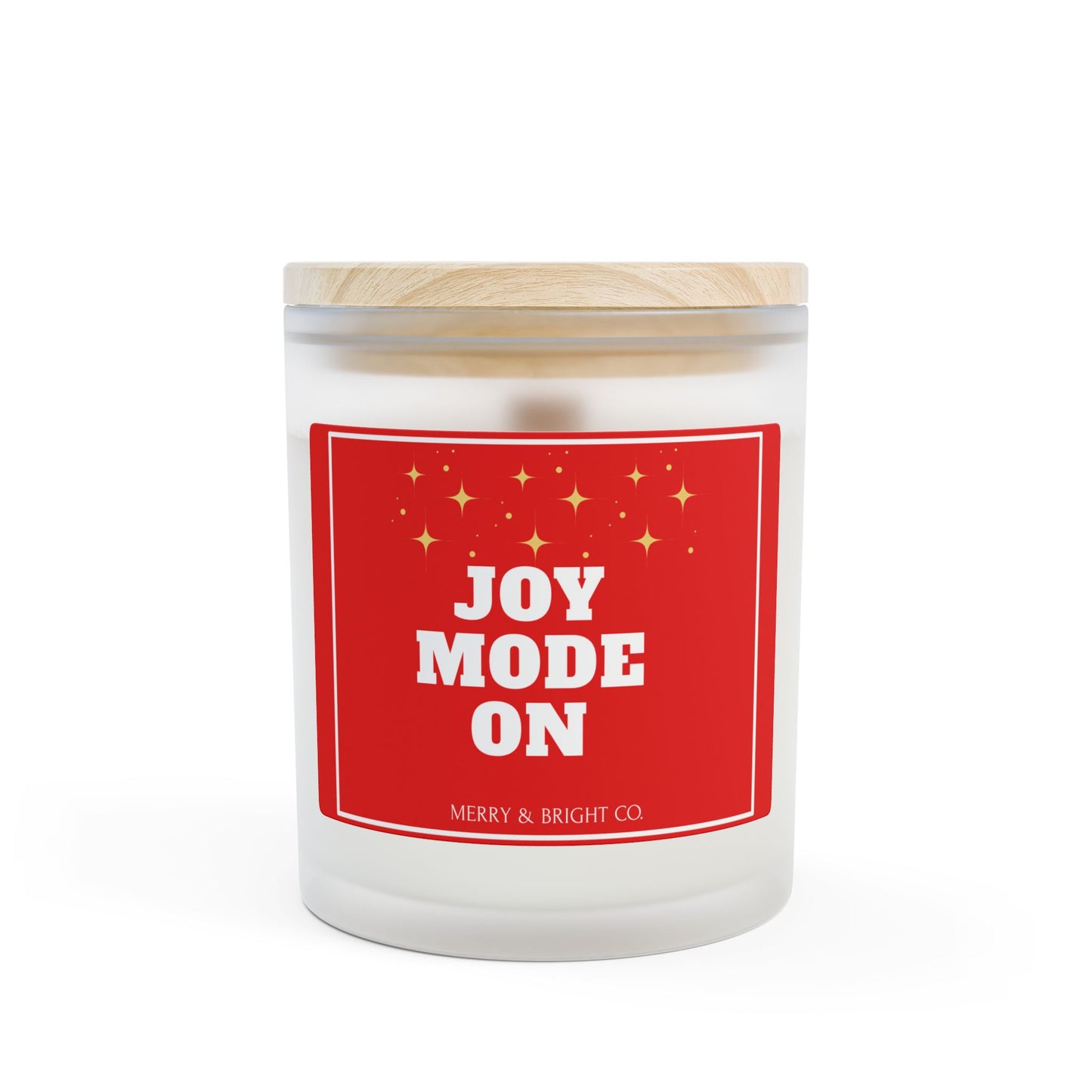 Joy Mode On Candle — Holiday Cheer Edition