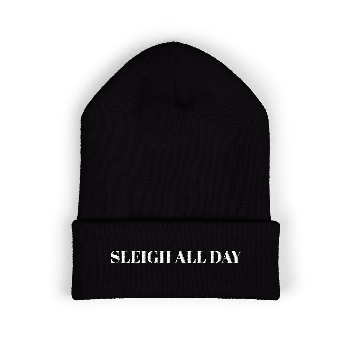 Sleigh All Day Beanie — Bold Holiday Classic