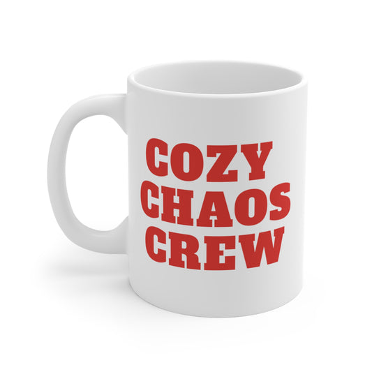 Cozy Chaos Crew Mug — The Ultimate Holiday Mood