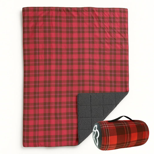 Wearable Weatherproof Blanket (Campfire Plaid)