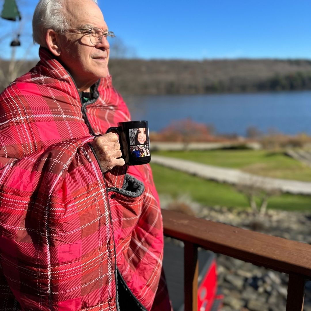 Wearable Weatherproof Blanket (Campfire Plaid)