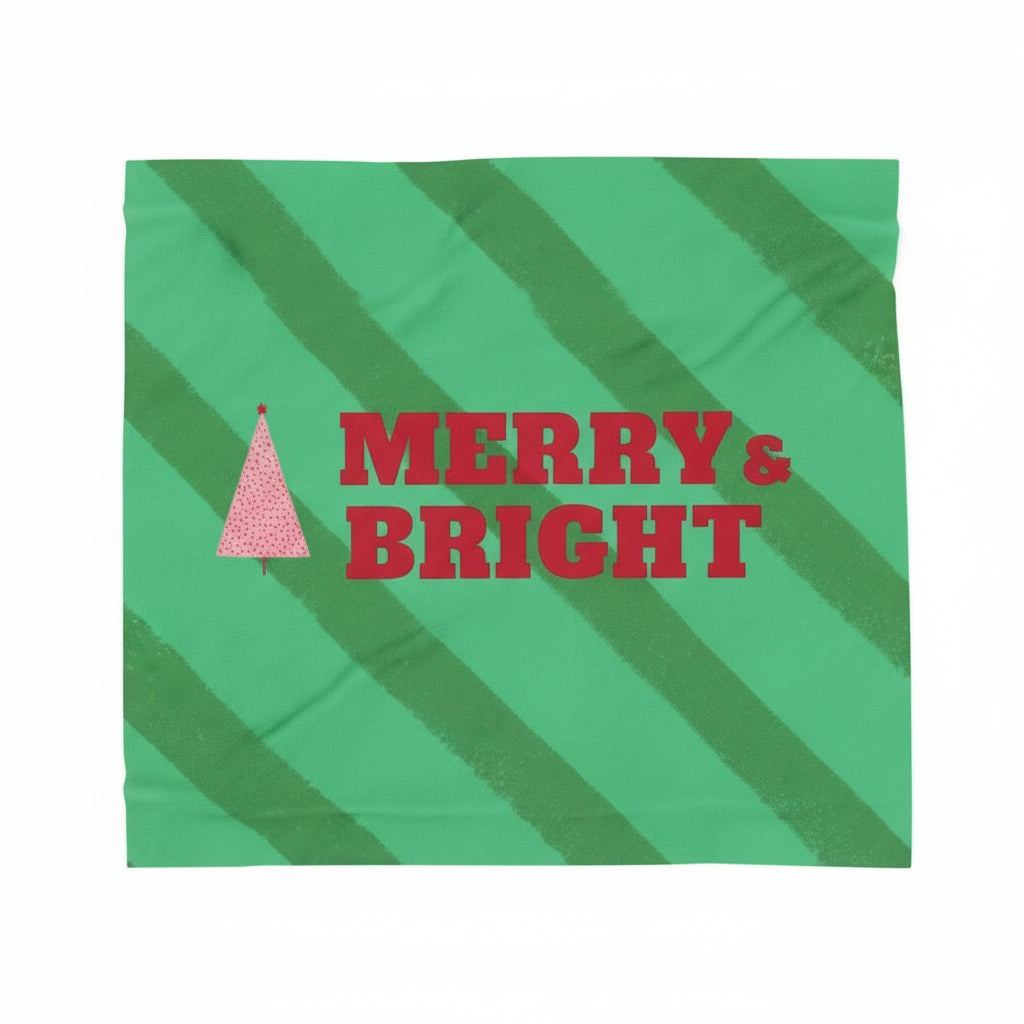 Velveteen Plush Holiday Blanket | Merry & Bright Throw Blanket — Holiday Edition