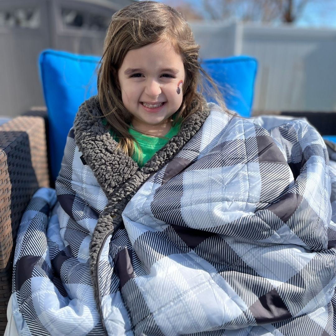 Wearable Weatherproof Blanket (Stonebrook Plaid)
