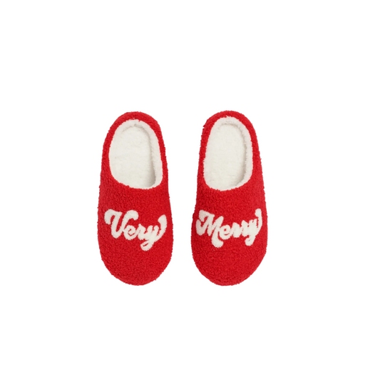 Very Merry Holiday Slippers